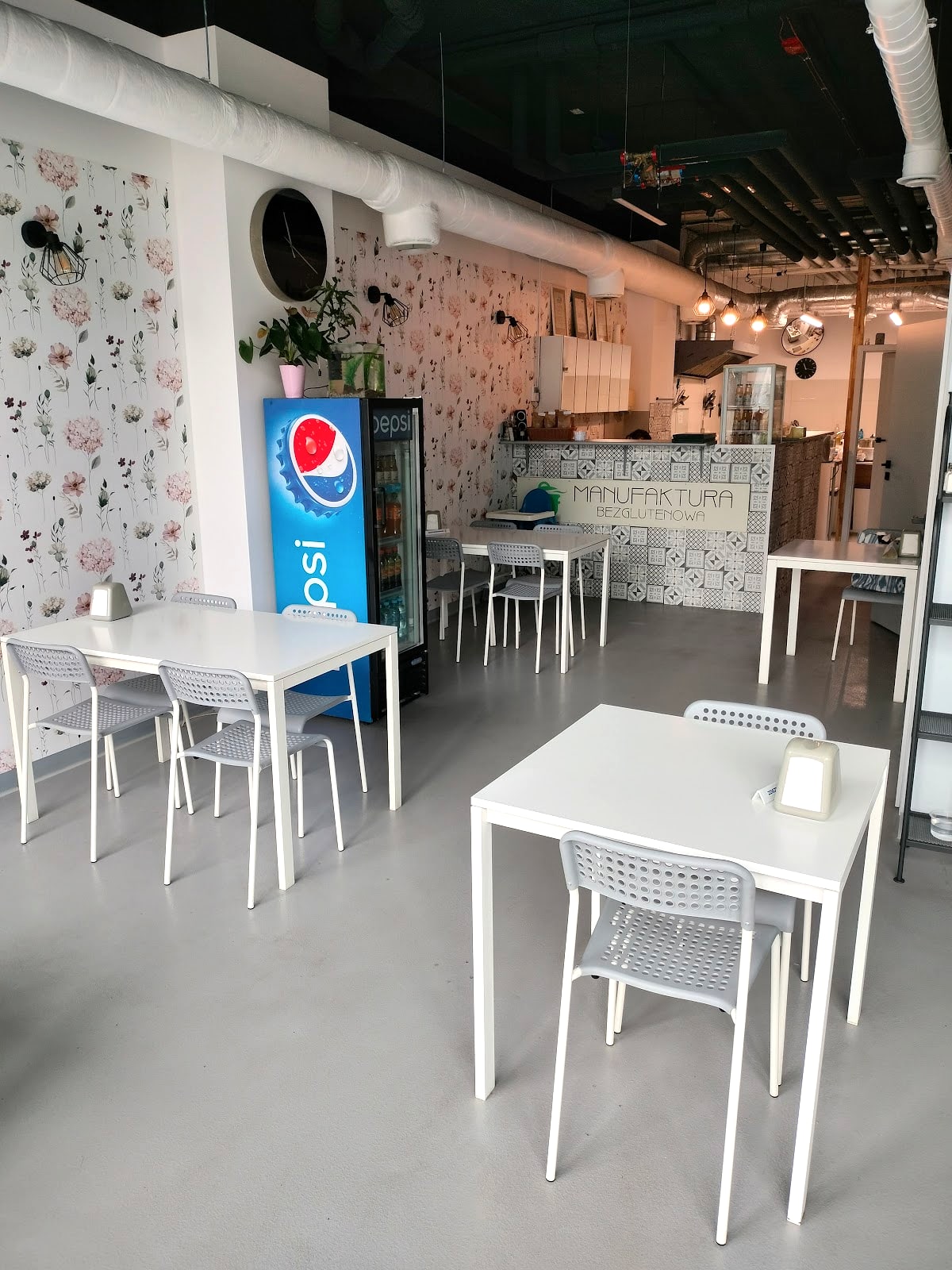 Bright dining room near the entrance at Czerwona Koza